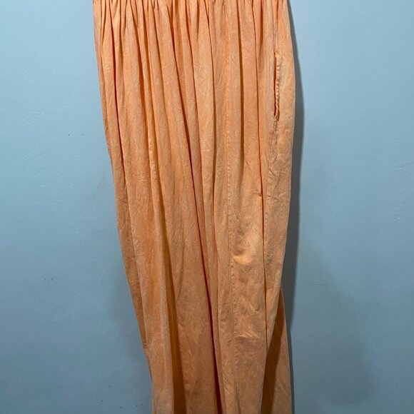 free people carissa maxi tee dress in peach M - Picture 7 of 7